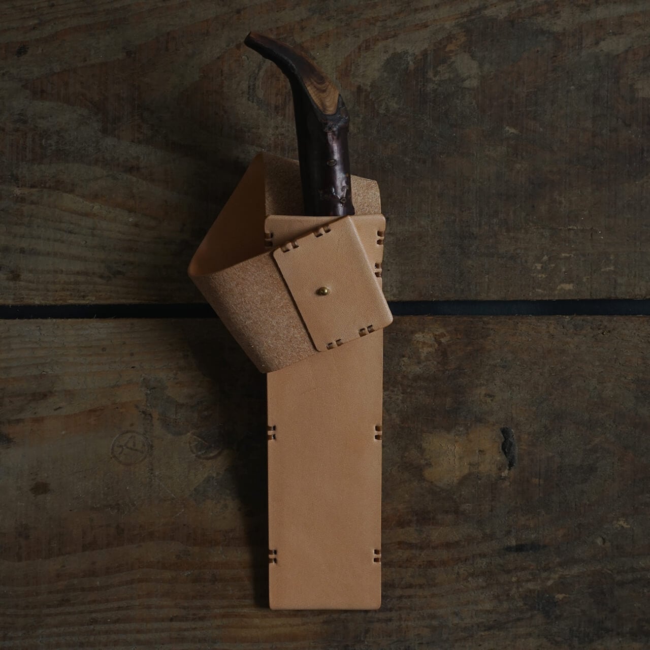 鞘 捻り腰下げ 牛ヌメ革 ( 受注生産 )