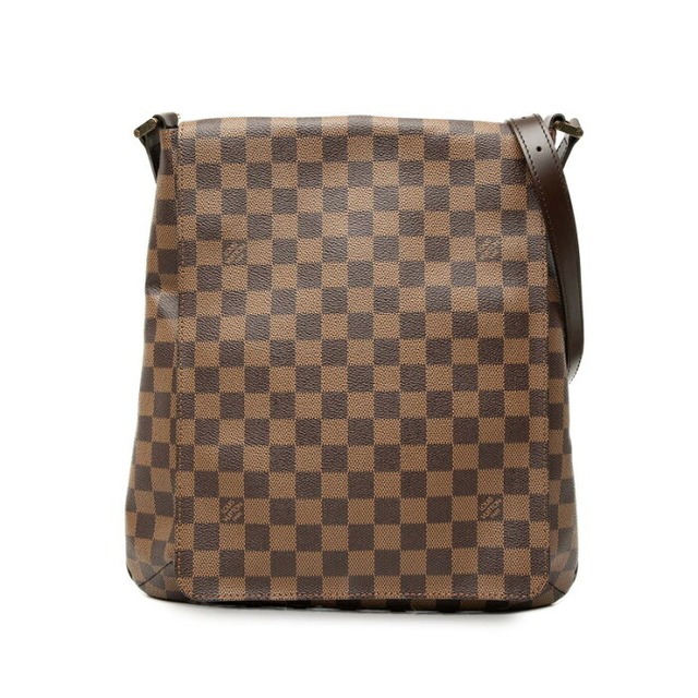 ルイ ヴィトン ダミエ ミュゼット 斜め掛け ショルダーバッグ N51302 ブラウン PVC レザー レディース LOUIS VUITTON 【中古】