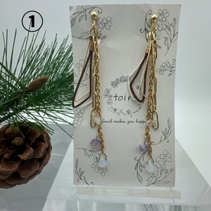 水引イヤリング 錦秋(きんしゅう) 上品 スタイリッシュ クール 大人びた