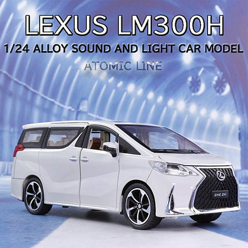 レクサス LEXUS LM300H 1/24 ミニカー 全2色 ライト点灯 エンジン