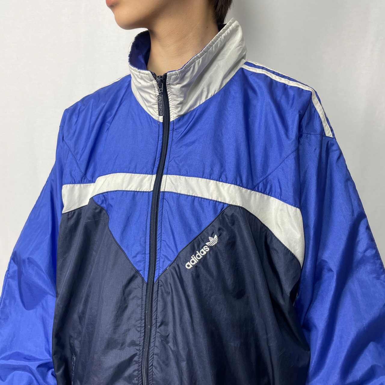 80年代 adidas アディダス ナイロンジャケット メンズL 古着 80s 