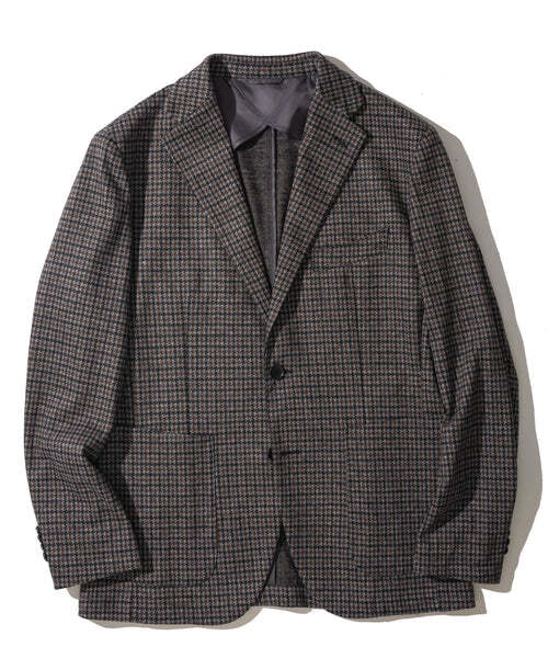 Wool Jersey Jacket Brown