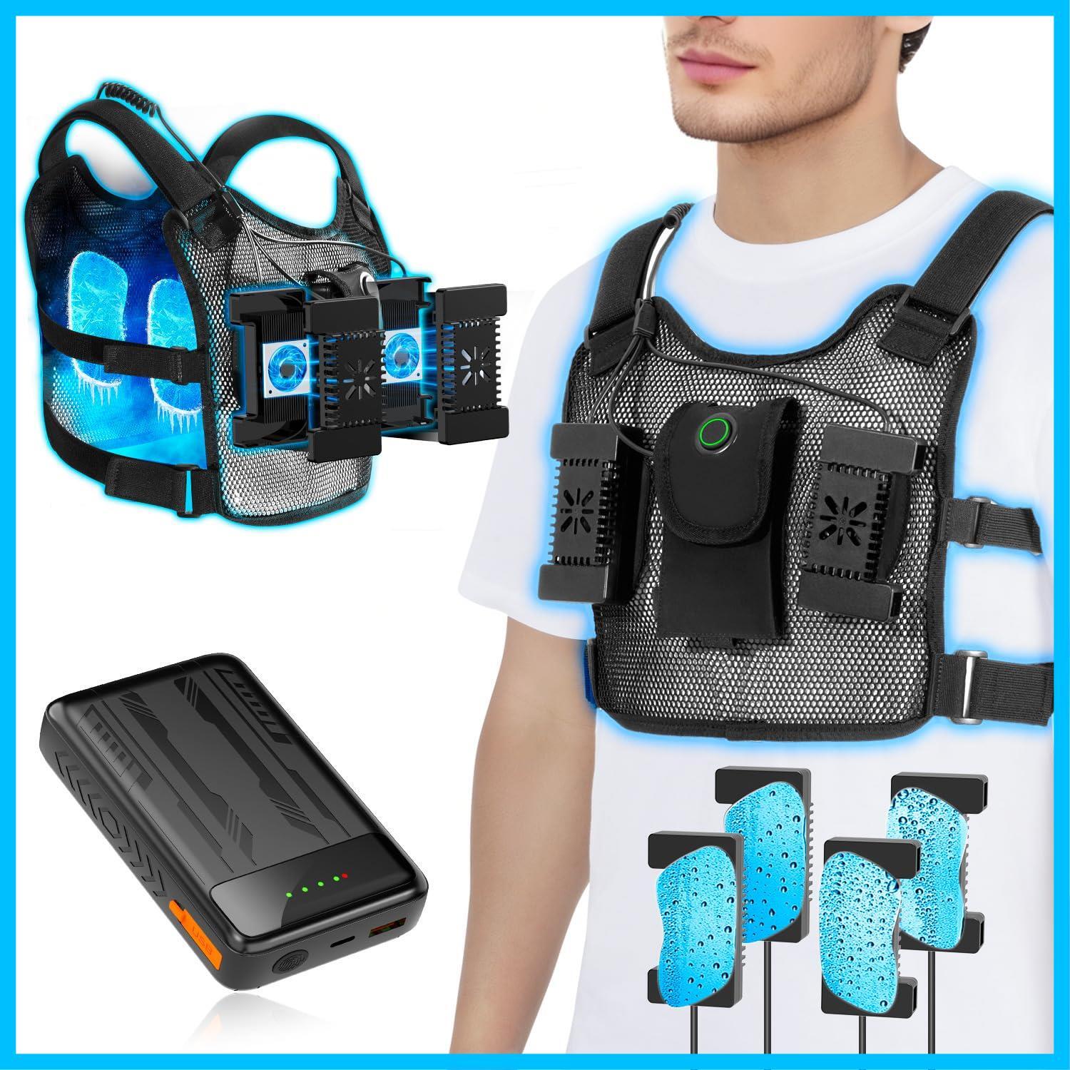 ペルチェ ベスト 冷却ブレート付き【10000mAh大容量バッテリーセット品】