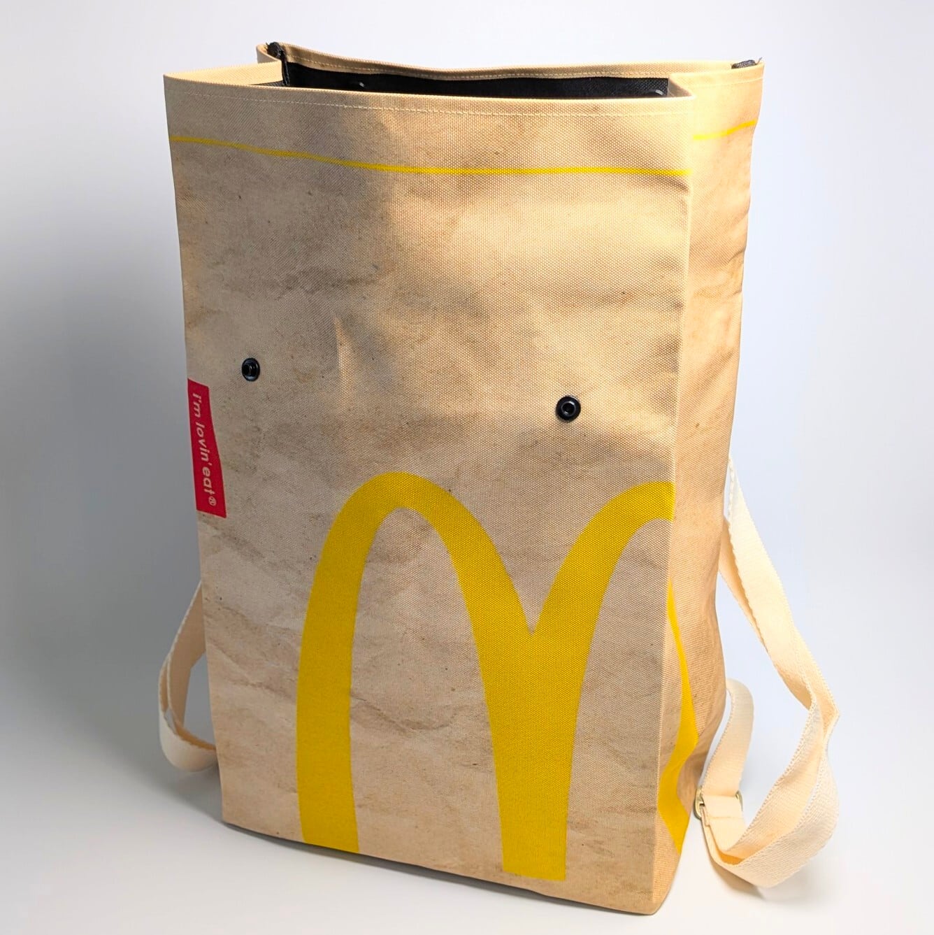 再入荷!【マクドナルド (McDonald) ロゴ】リュックタイプ*紙袋風〚アメリカン雑貨 アメトイ〛