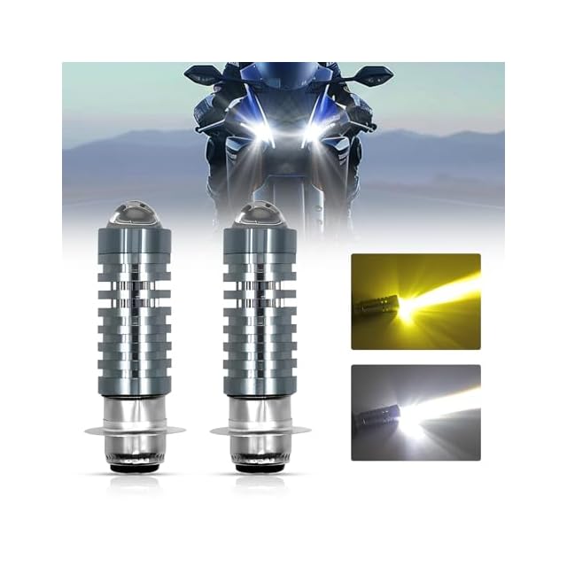 07年式 ヘッドライト 2個セット 在庫セール』X-STYLE P15D 25-1 LEDヘッドライト 黄 白 2色 Hi/Lo切替