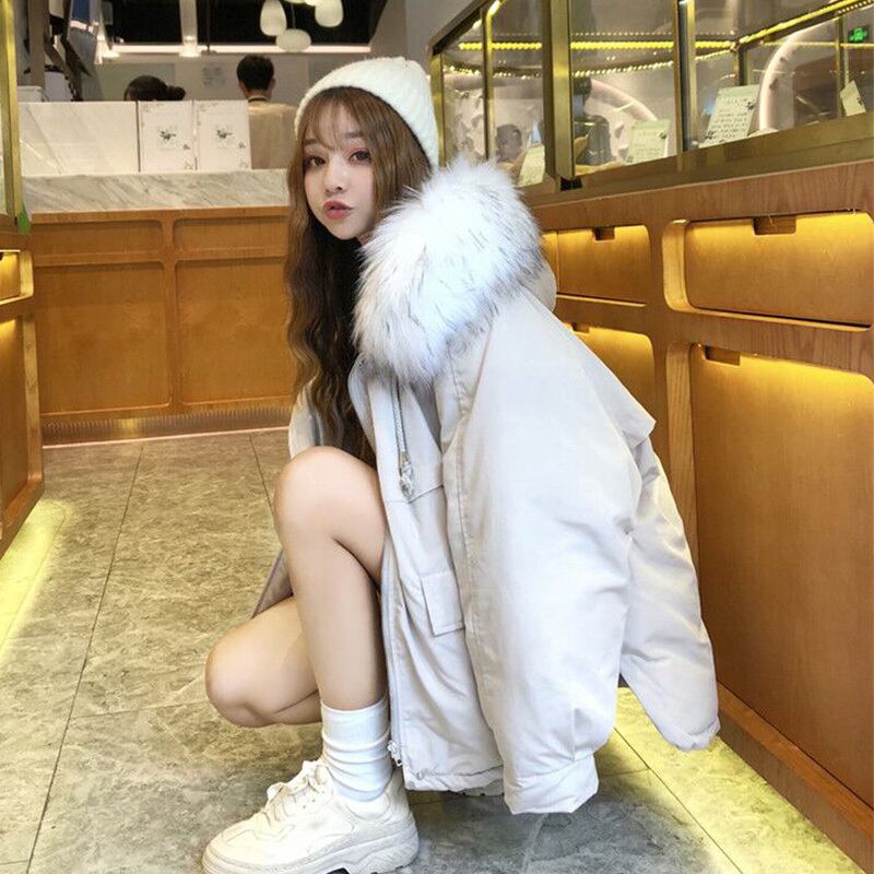 ジャケット ウィンタールーズファーカラーフード コットン 冬物 萌量不足73202389773