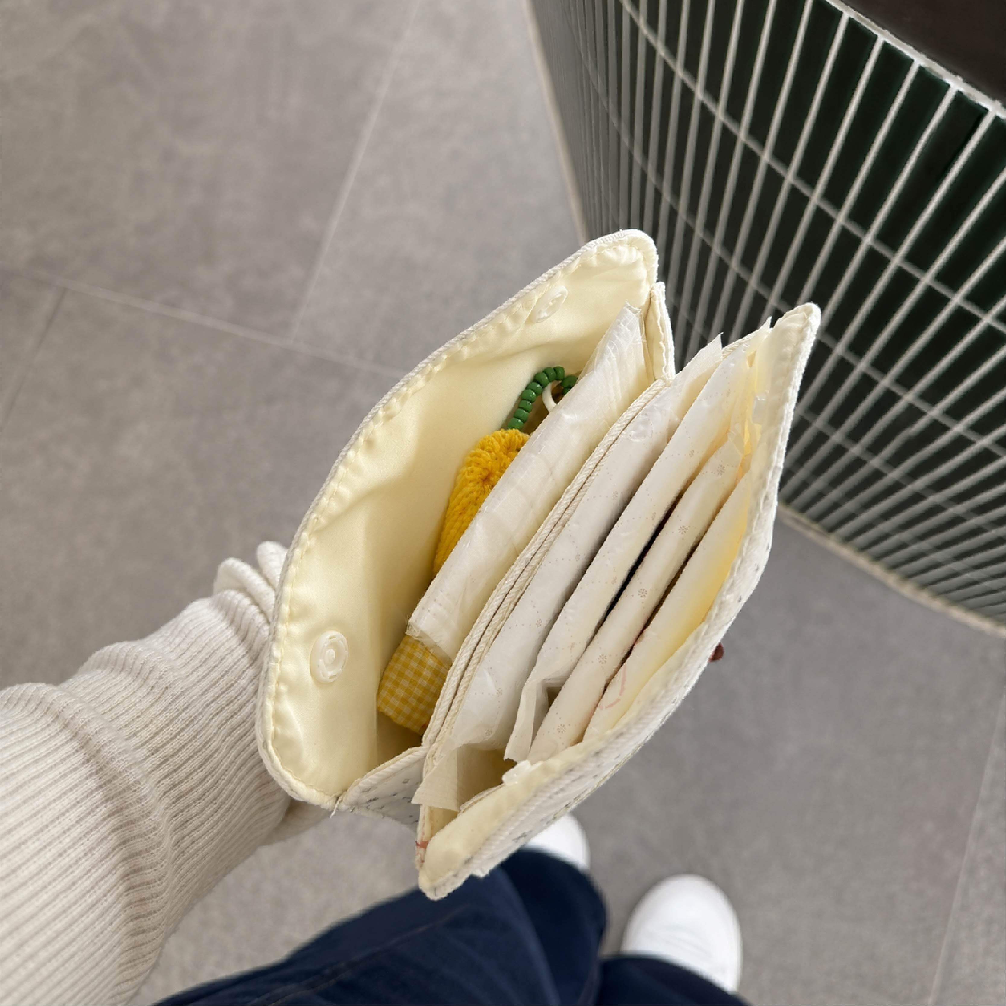 HY 874 . サニタリーポーチ 2個セット 生理用品ポーチ ナプキンポーチ