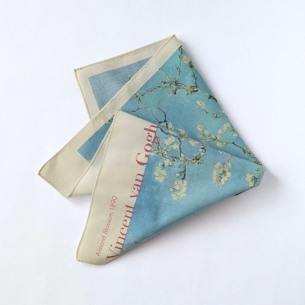 ゴッホ 大判ハンカチ 花咲くアーモンドの木の枝<東京都美術館 ゴッホ 大判ハンカチ 花咲くアーモンドの木の枝<東京都美術館