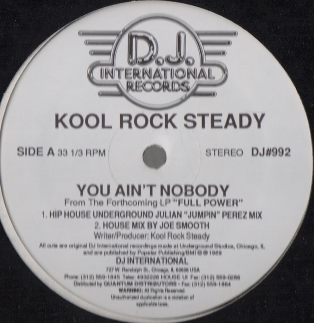 【12inch】 Kool Rock Steady / You Ain't Nobody COMPACT DISCO ASIA