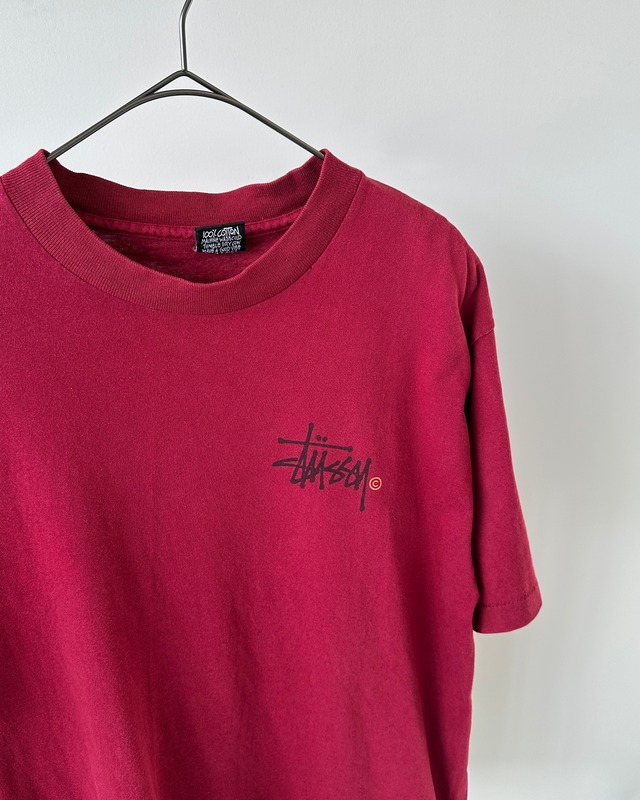 -Stussy- Vintage 80-90s L Print T-Shirt made in USA