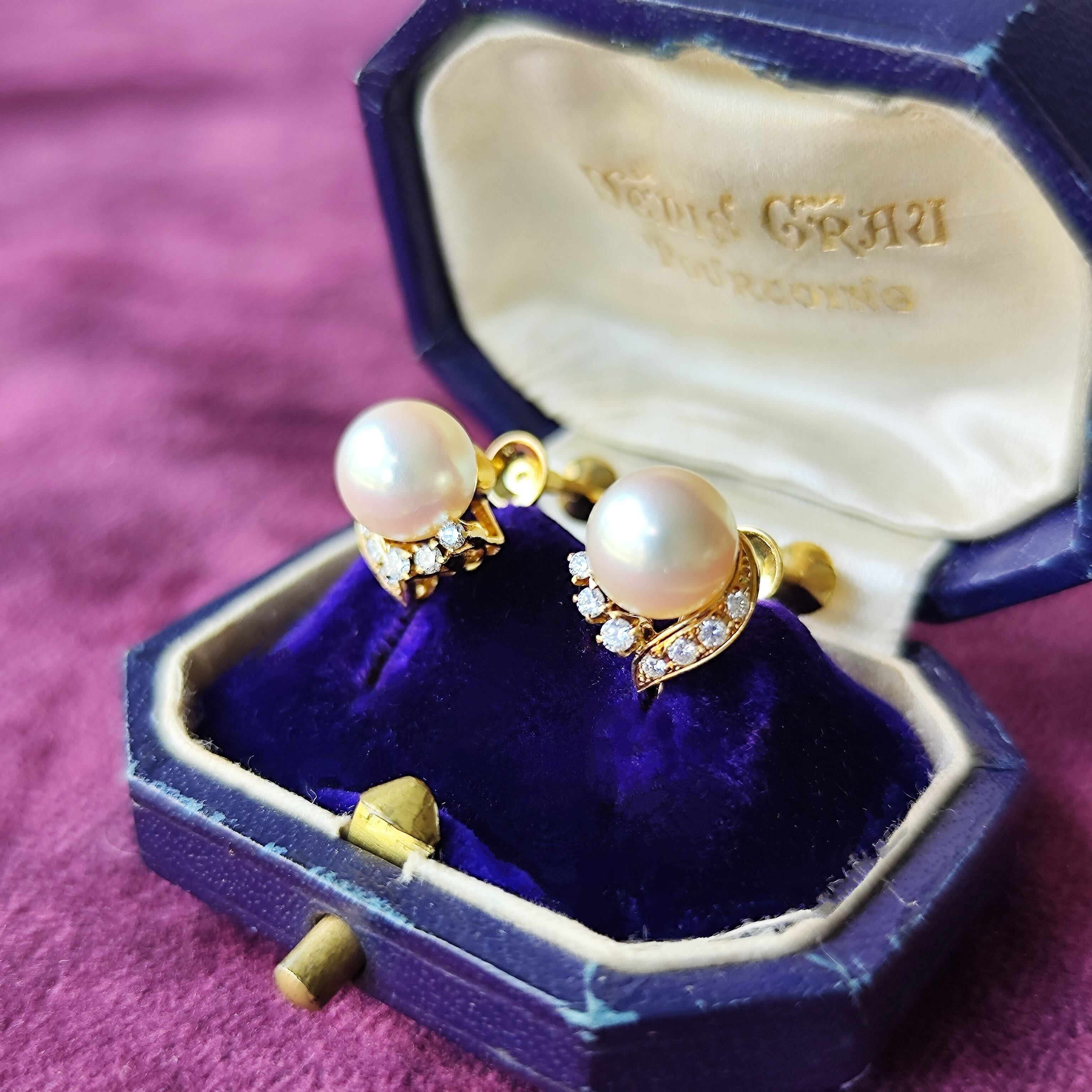 MIKIMOTO ミキモト あこや真珠 天然ダイヤモンド イヤリング | Mico宝飾店