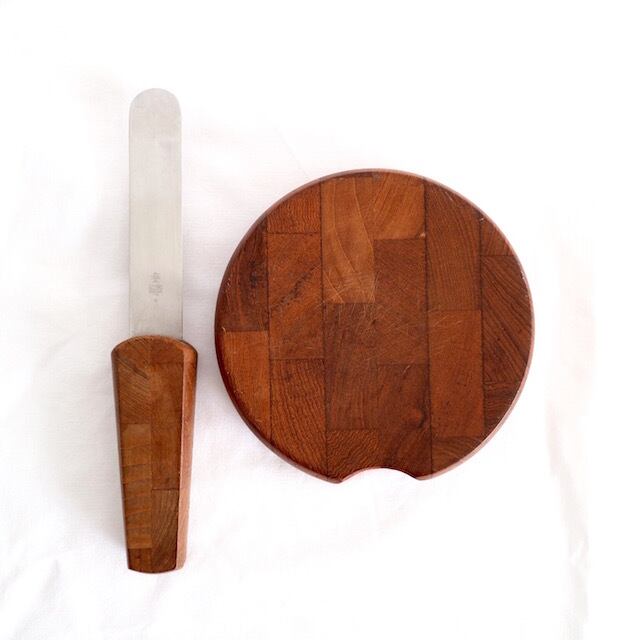 アンティーク DANSK チークカッティングボード&ナイフ ヴィンテージ アンティーク DANSK チークカッティングボード&ナイフ ヴィンテージ