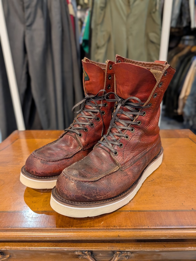 ［USED ］RED WING 10-Hole Lace-Up Boots Made in USA US9D / 27.5cm (Newly Resoled)