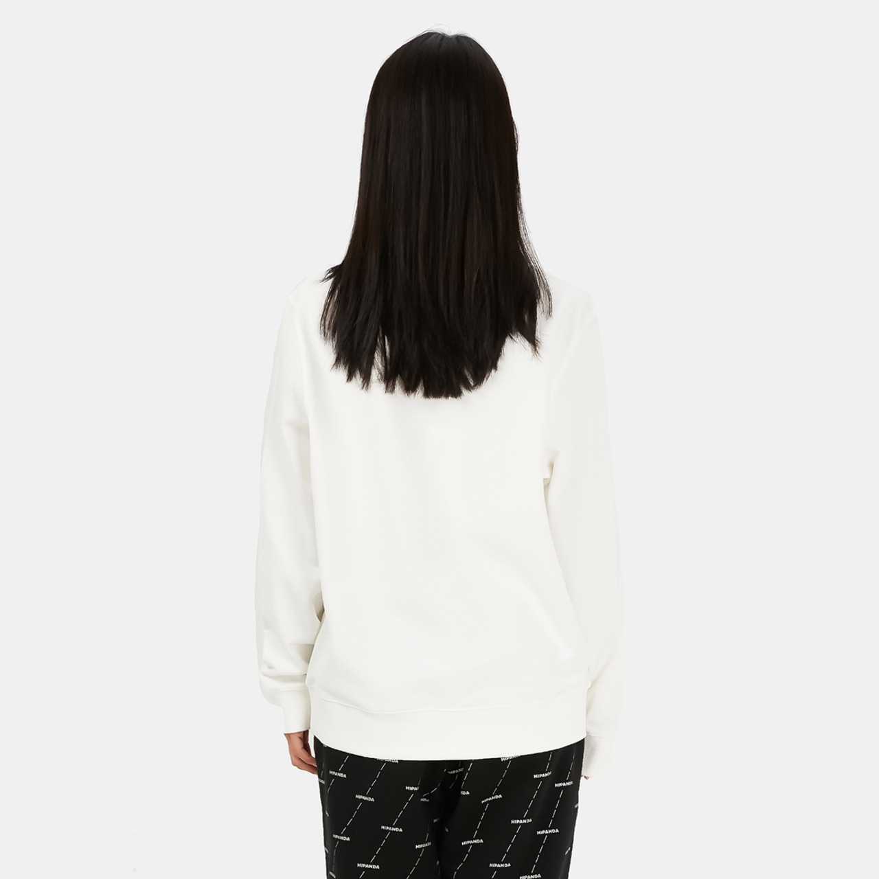 【HIPANDA】2328レディース クルーネック スウェット トレーナー