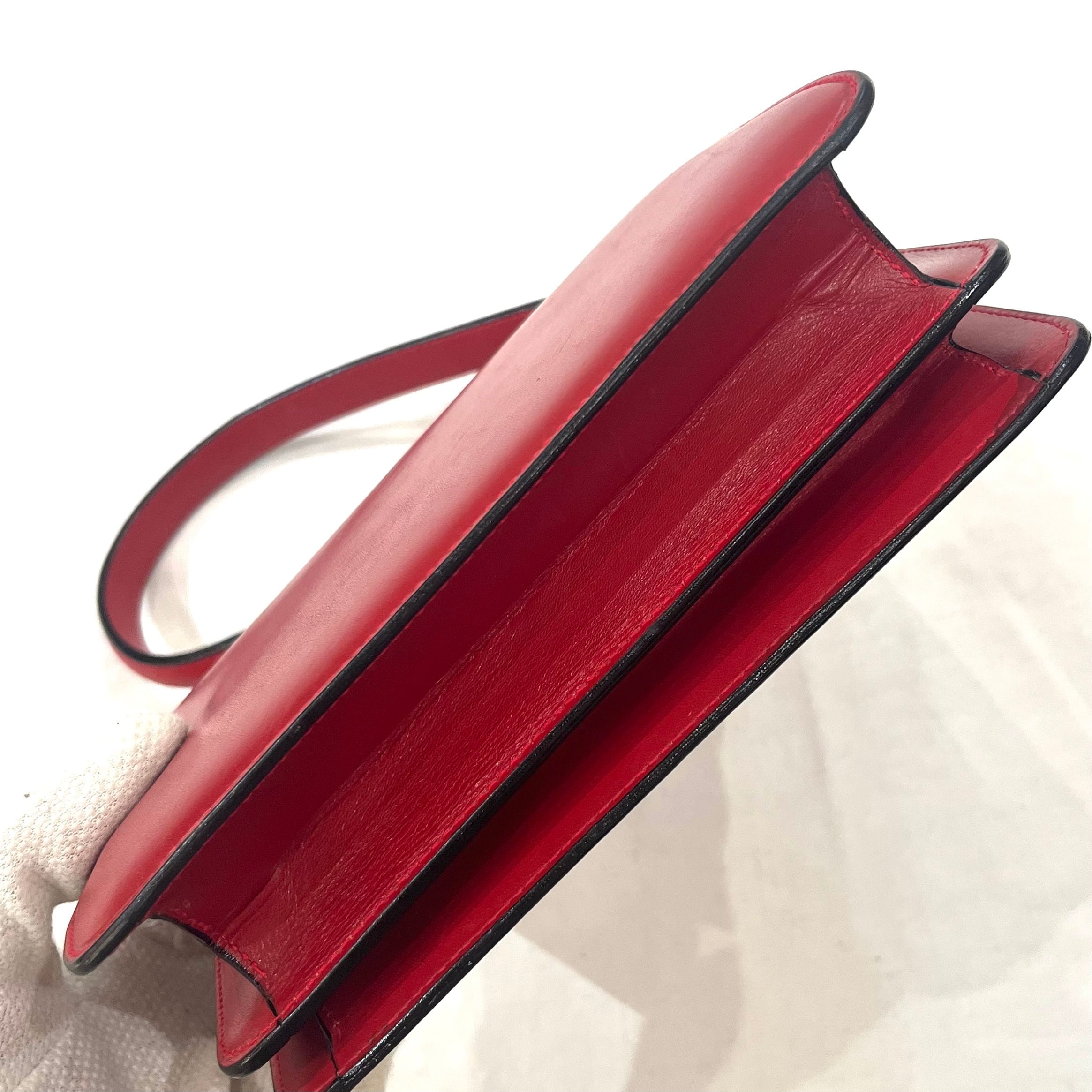 CELINE】2259 セリーヌヴィンテージ二重蓋 Wフラップ レザー
