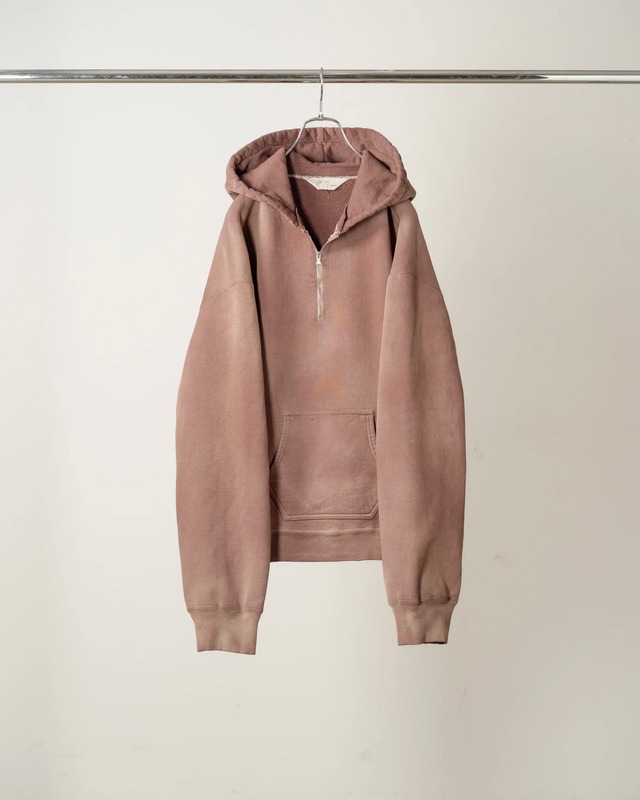 ANCELLM / FLEECE-LINED SWEAT HOODIE (MARRON)