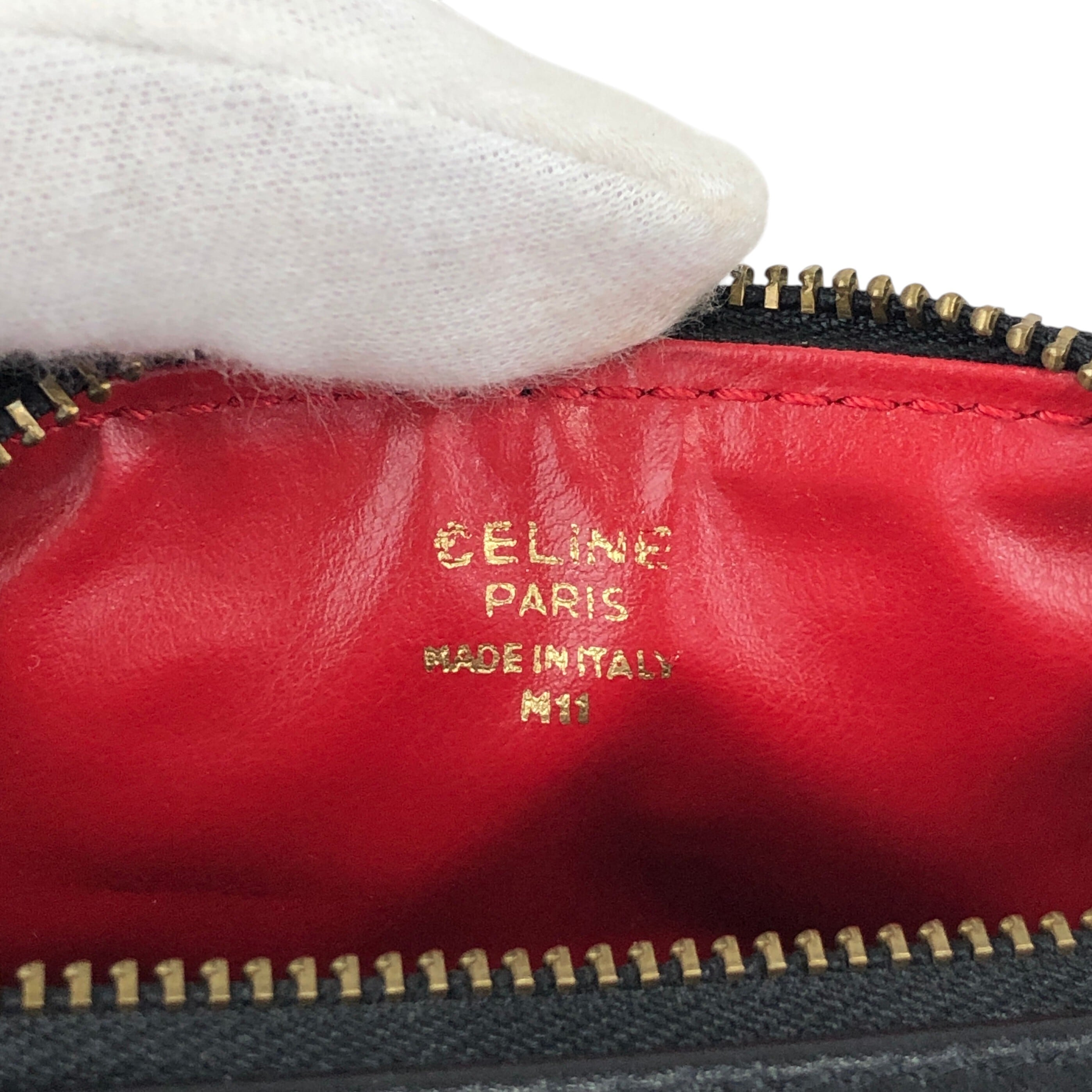 CELINE セリーヌ ショルダーバッグ ブラック レザー ミニボストン 2WAY