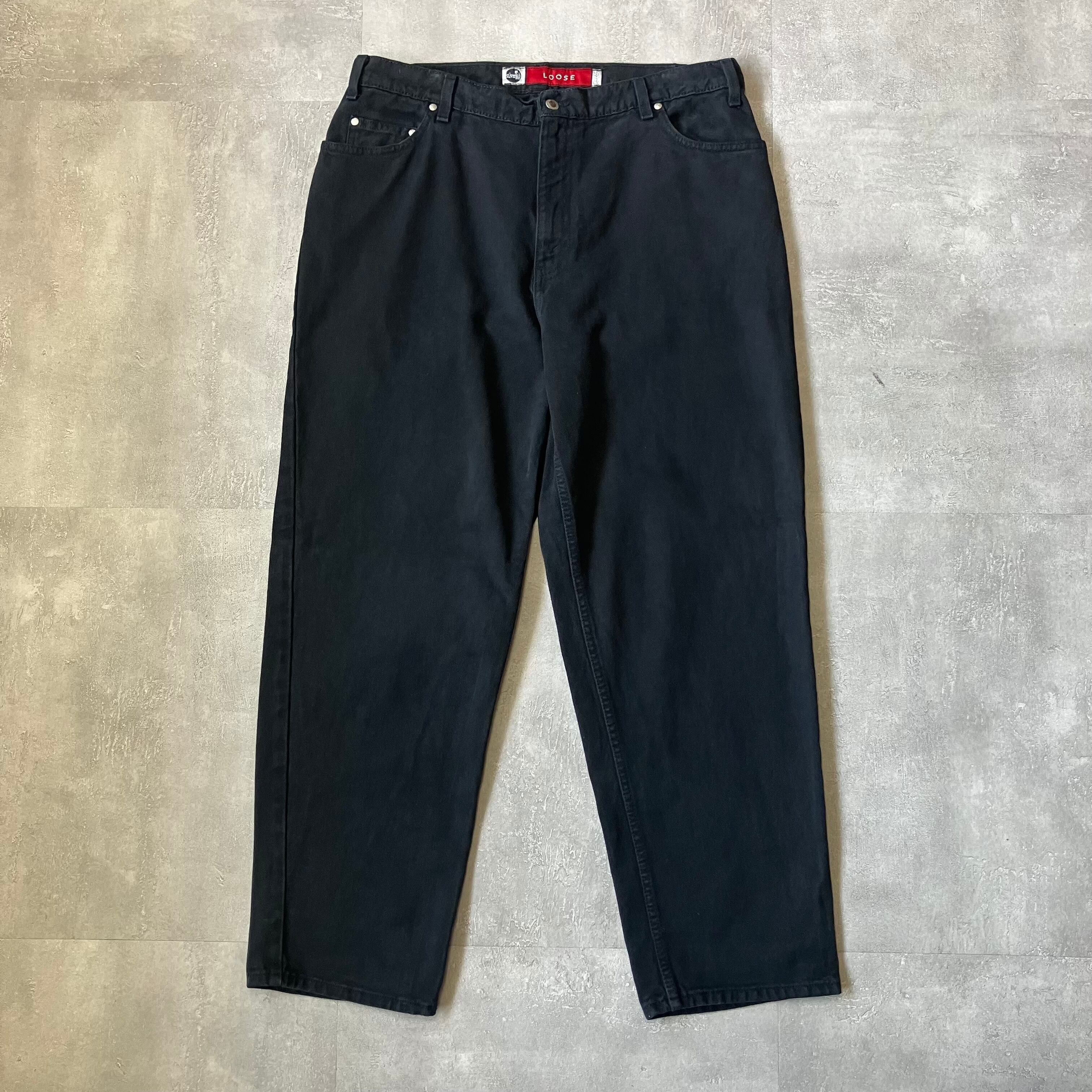 《実寸w37l30》Levi's リーバイス 90s usa製 silver Tab シルバータブ ブラックデニム バギーデニム No.3445
