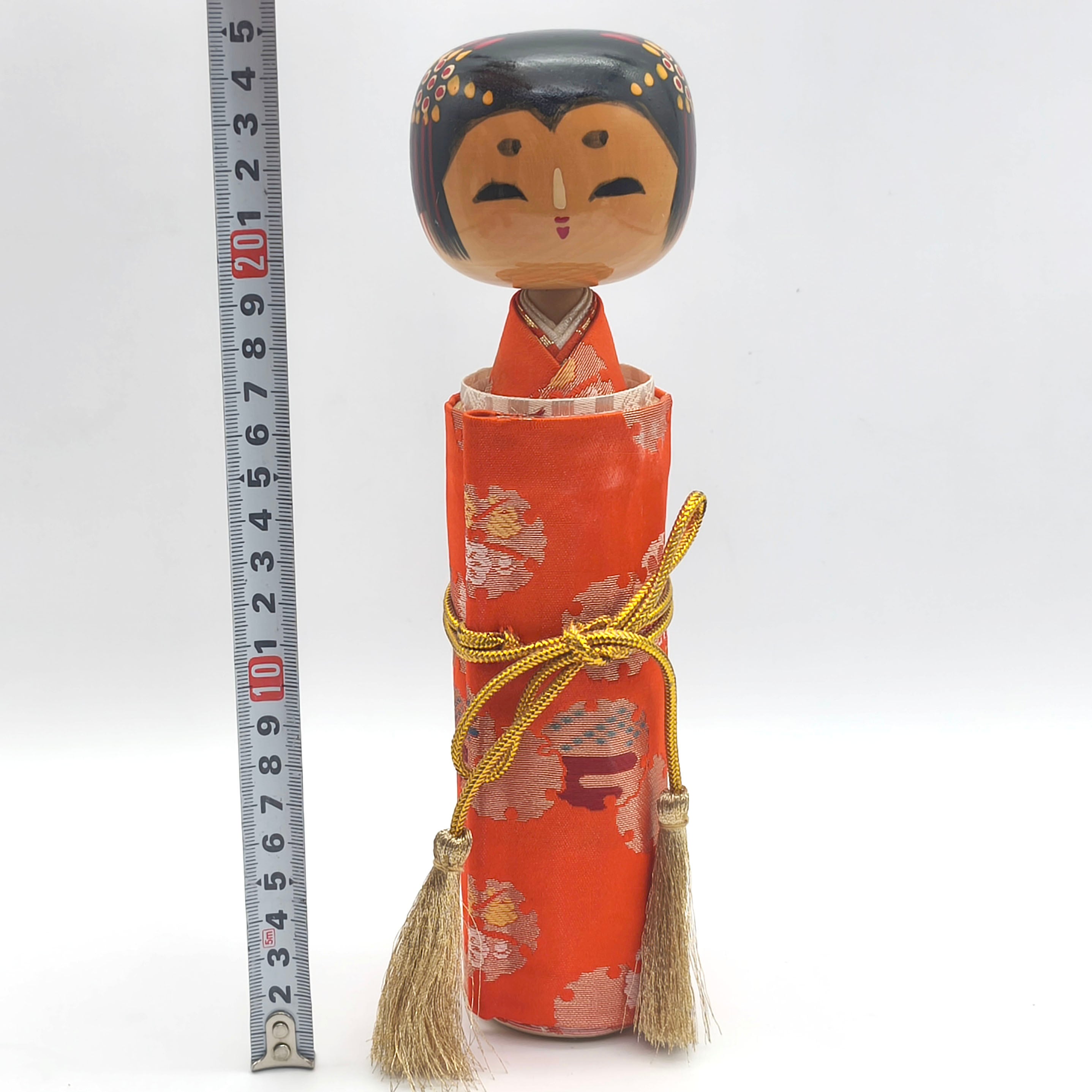 こけし・津軽系・温湯・阿保六知秀・達磨・置物・No.220514-25・梱包