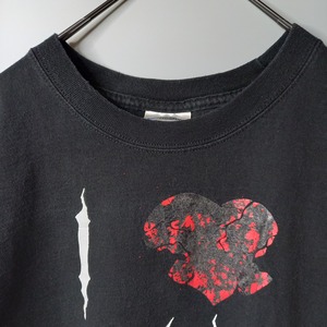 ゾンビ 　クルーネック　プリントTシャツ　オーバーサイズ　ヘビーウェイト　2XL