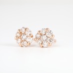 ダイヤモンド ピアス K18 PG / 0.360ct