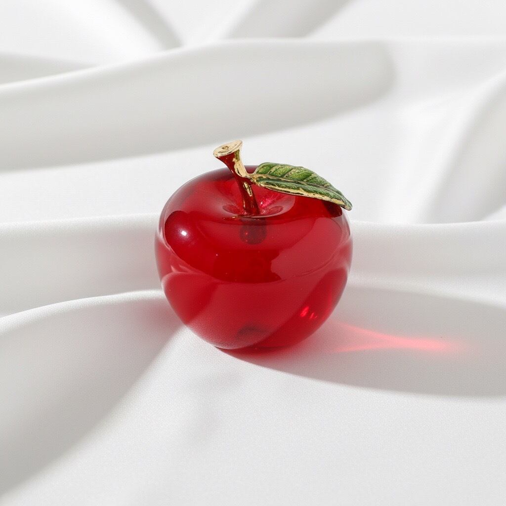 りんごのガラスオブジェ【efo2-1】 | ATELIER ECUDES