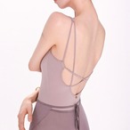 ノースリーブ バックリアンレオタード 2色展開 L1225