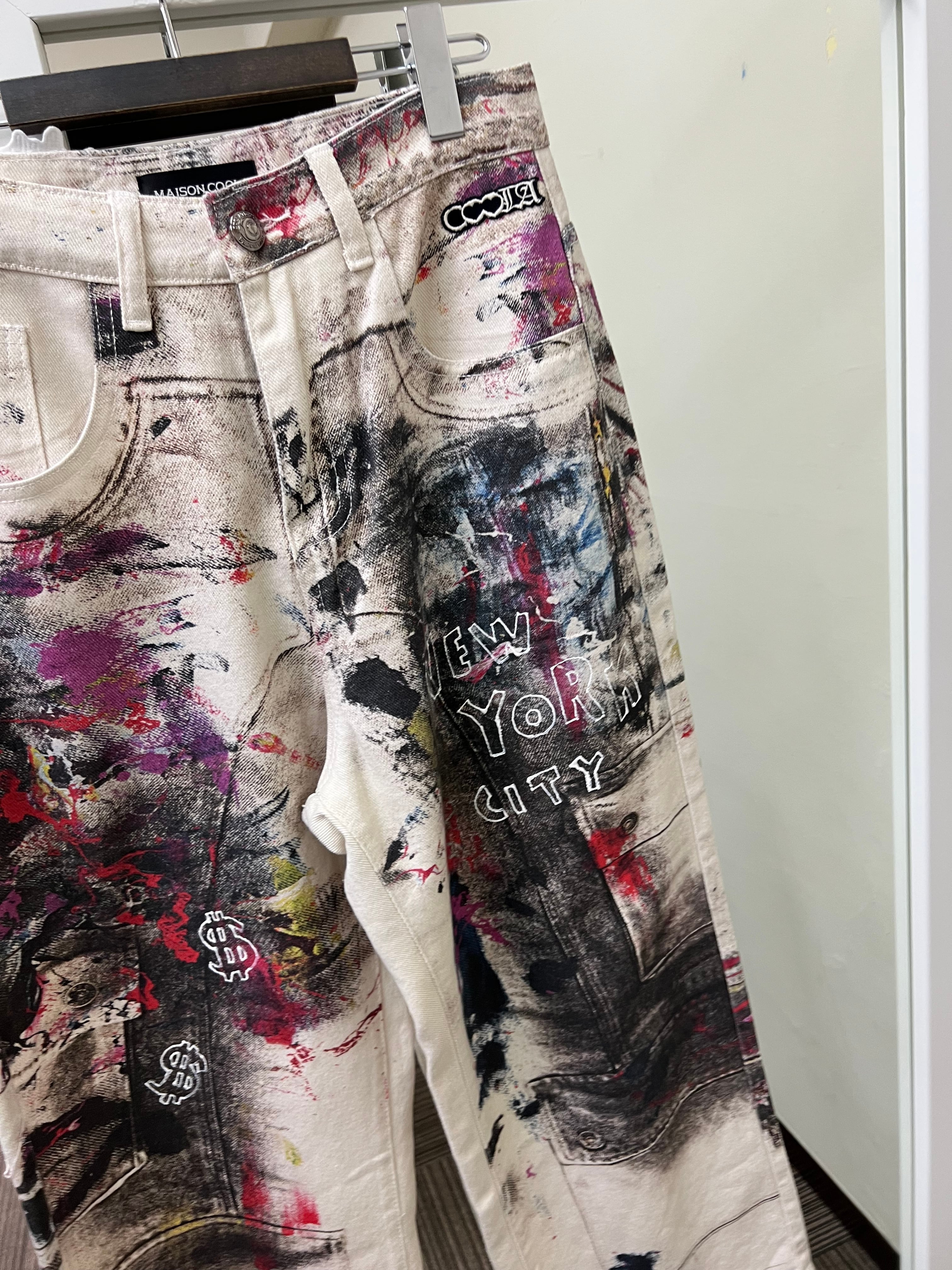 予約販売【 COOLA 】Paint Vintage Wide Pants (CQ-48044) 3月入荷お