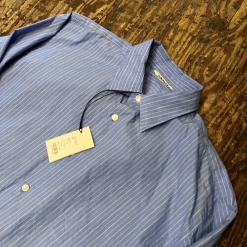 AURALEE オーラリー 24AW SUVIN HIGH COUNT CLOTH STRIPE SHIRT 長袖 