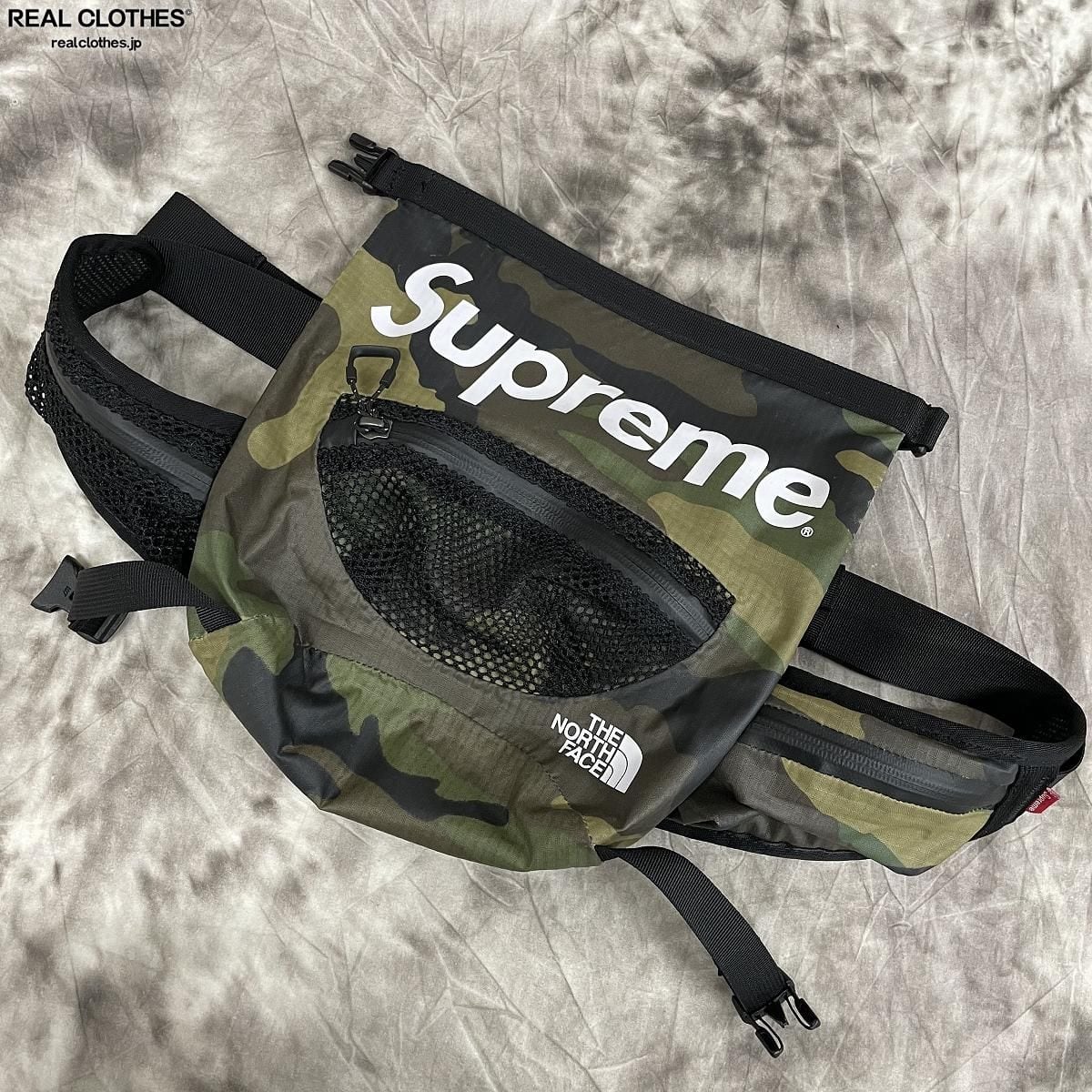 16AW Supreme The North Face Waist bag 枯葉