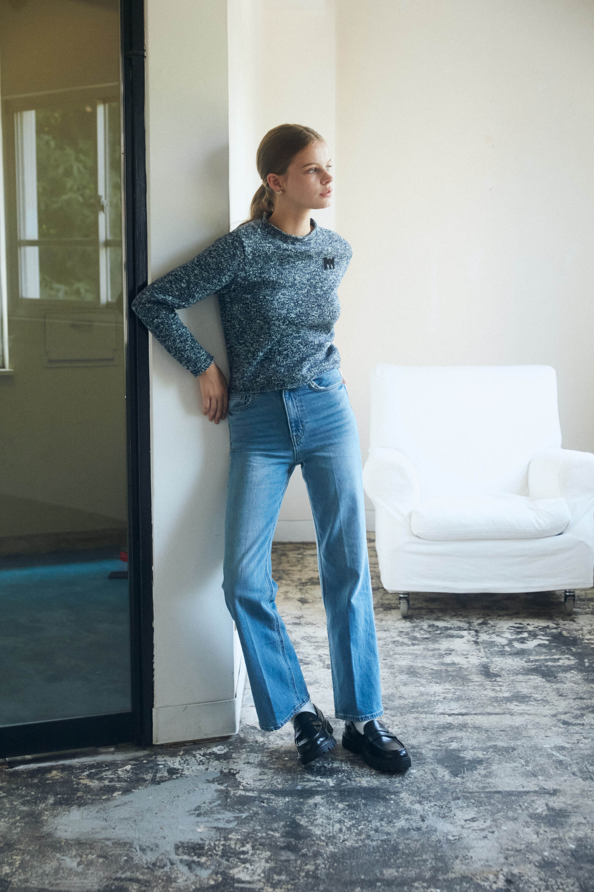 cozy m pullover (blue) | moose's