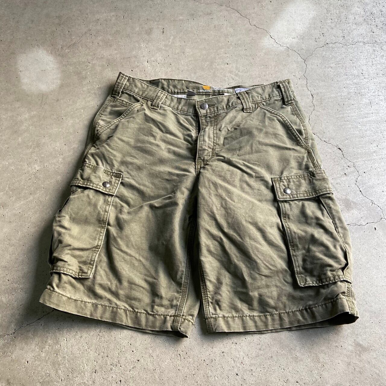 Carhartt カーハート カーゴハーフパンツ ショーツ ベージュ W34