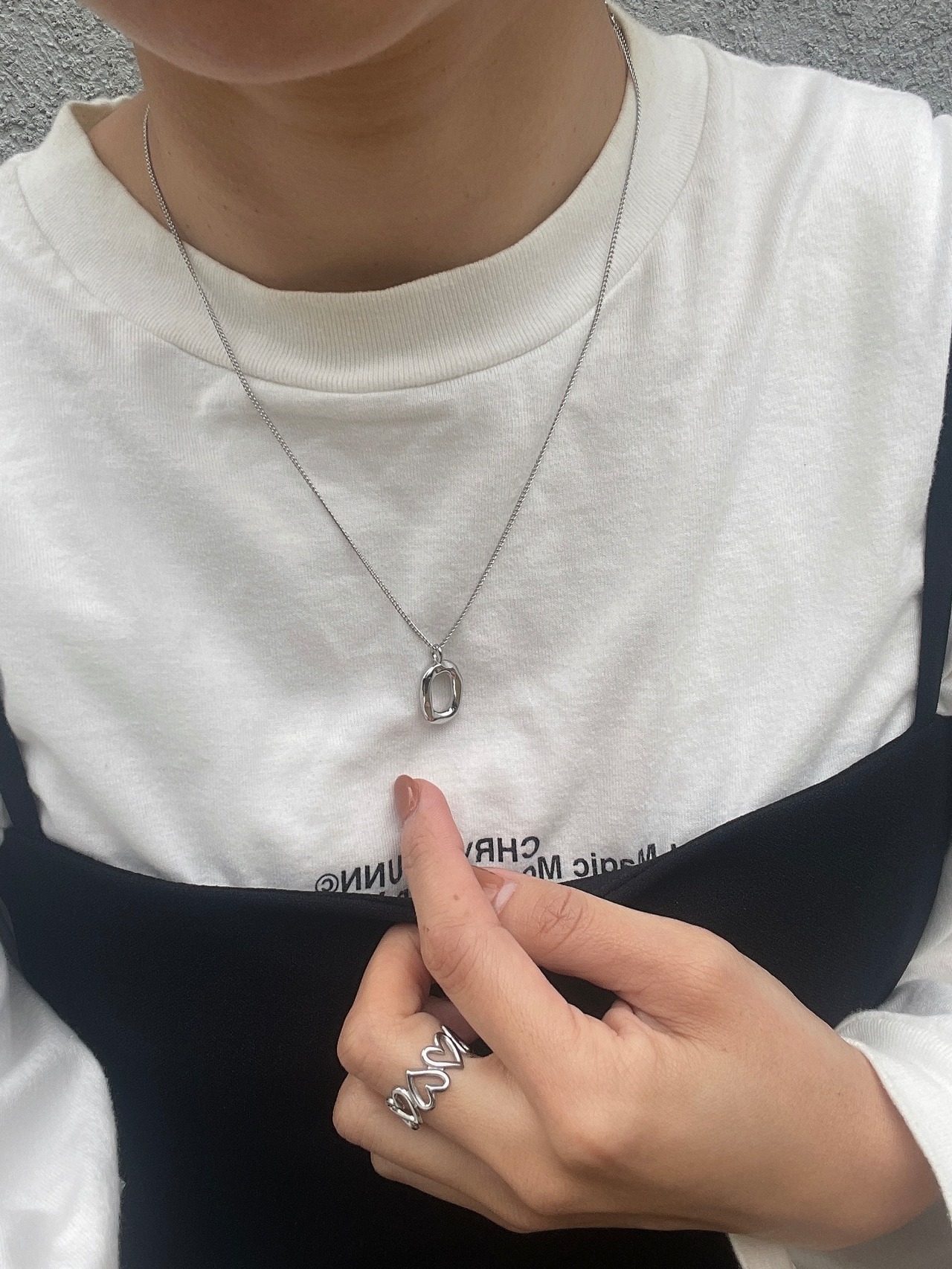 オーバルネックレス