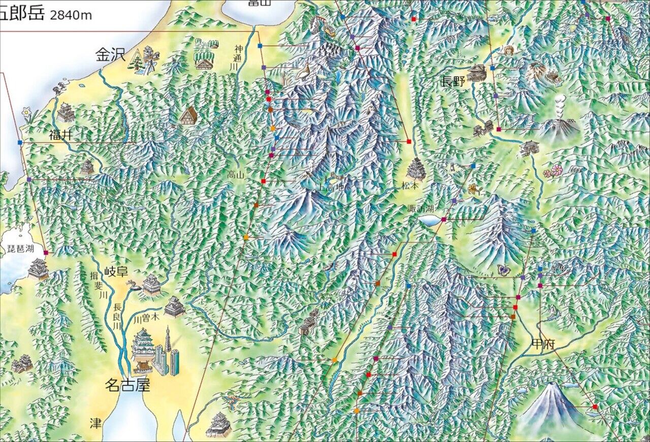 アトリエ ちけーず ／ 百名山チャレンジマップ | ELK ONLINE STORE