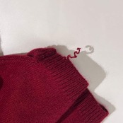 カシミヤ100% Sens Du Mai サンスデュメイ ハイネック 半袖 ニット セーター /ボルドー系 レディース