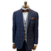 【レッド　花柄】ボウタイ・チーフセット