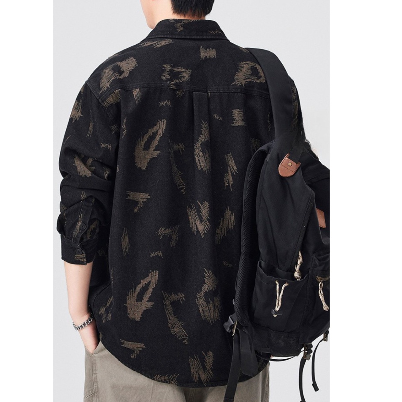 【Quiet Detail】総柄ワイドシャツ　TB1999・画像8