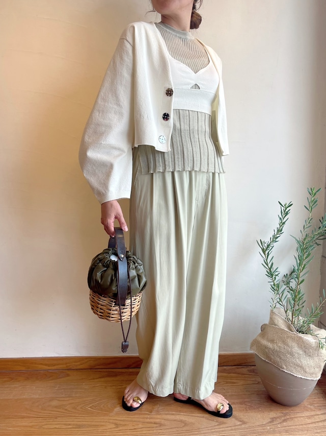 unfil / イージーパンツ-viscose-gabardine BIG easy trousers-