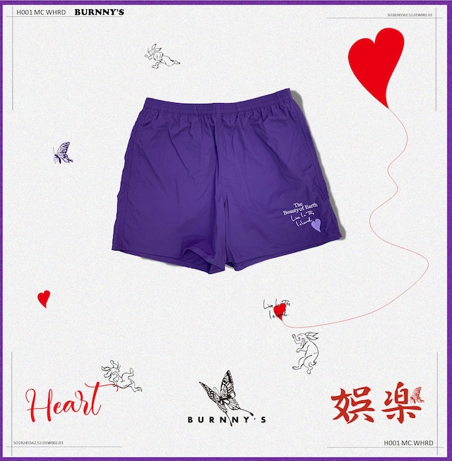 NEW♡HEARTバーサタイルショーツ：S-XL