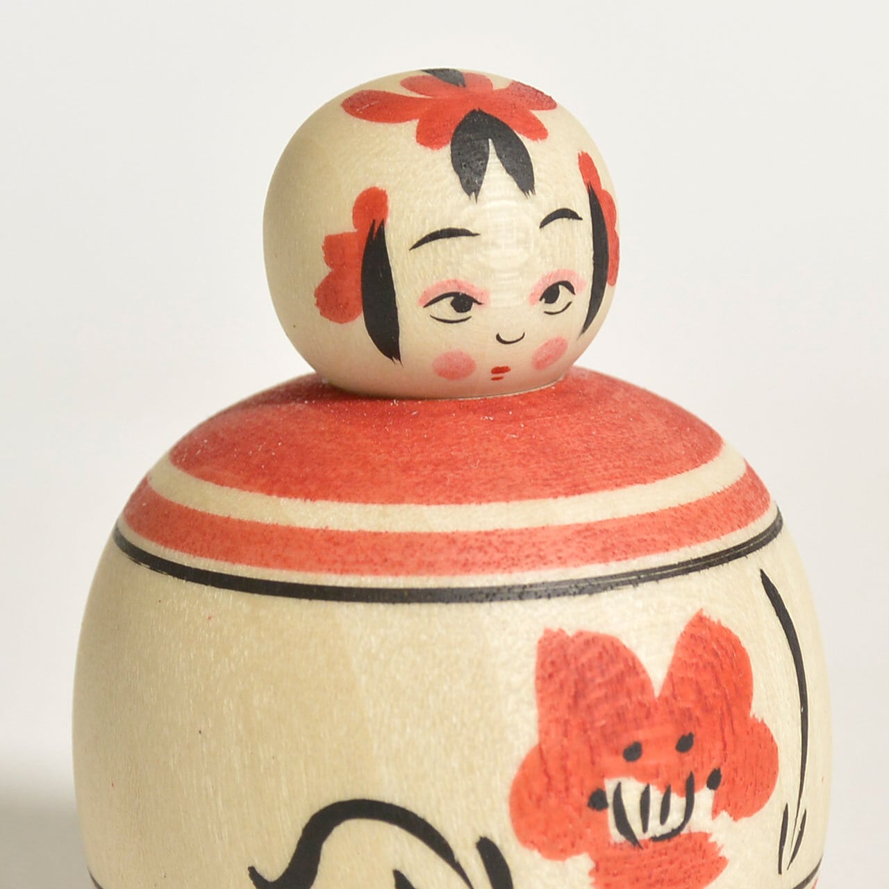 赤のえじこ（赤のシリーズ） 約1.5寸 約4.5cm 鈴木明 工人（作並系