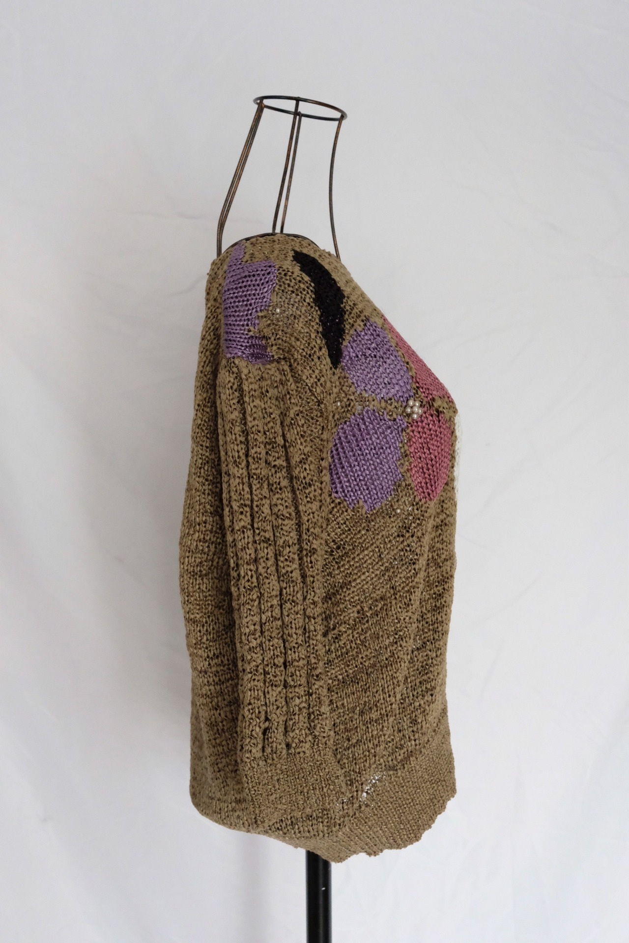 Half sleeve spring knit top