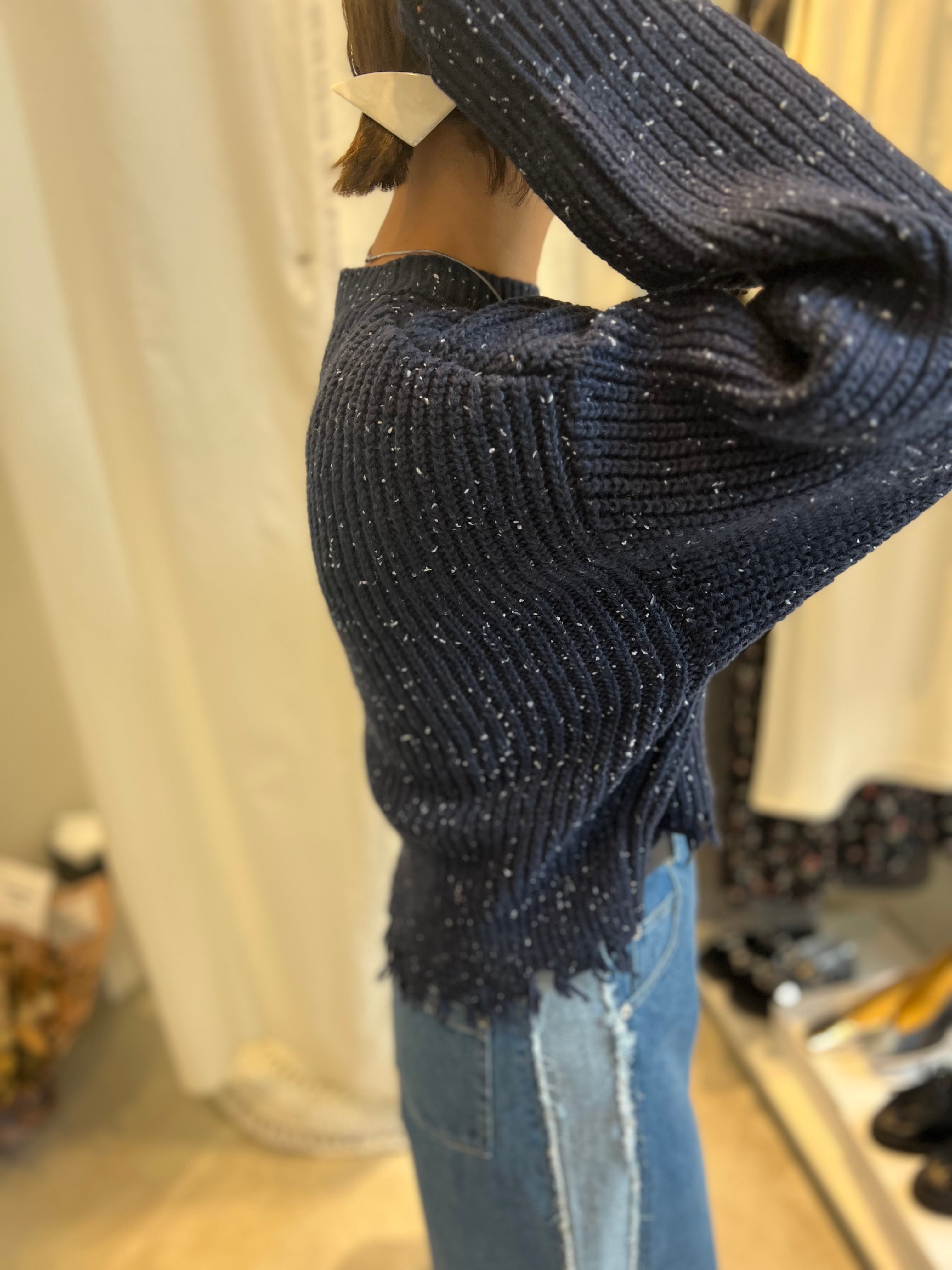 【cafune】ネップダメージニットプルオーバー 535984