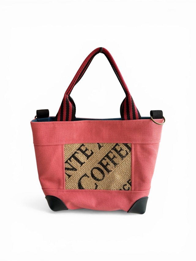 倉敷帆布CoffeeトートS（ベリーストライプ①）
