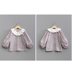【予約販売】フリルカラーブラウス（長袖）｜90〜150サイズ｜商用利用OK