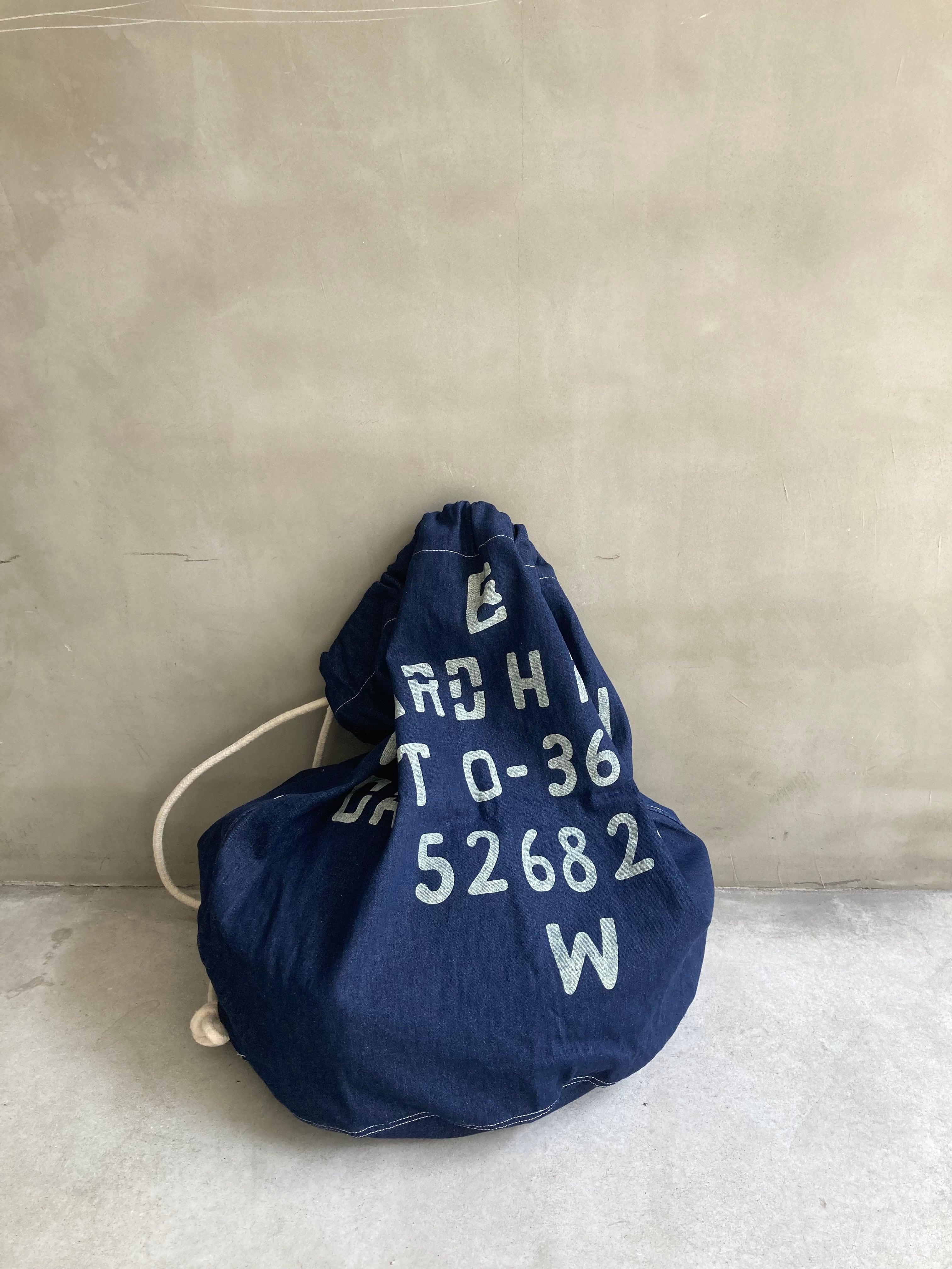 US TYPE M37 DENIM LAUNDRY BAG (STENCIL) | RED GOOD SPEED