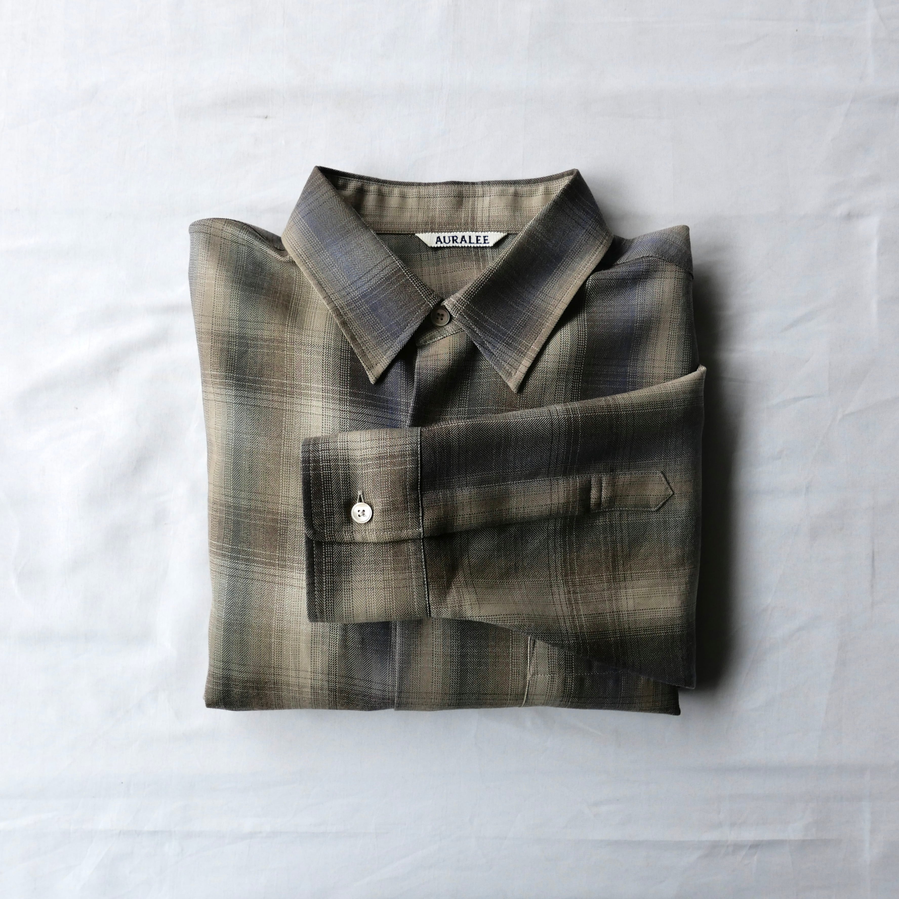 タグ付き　AURALEE 25AW AIRY WOOL CHECK SHIRT DSC6869.jpg?v=1731382442