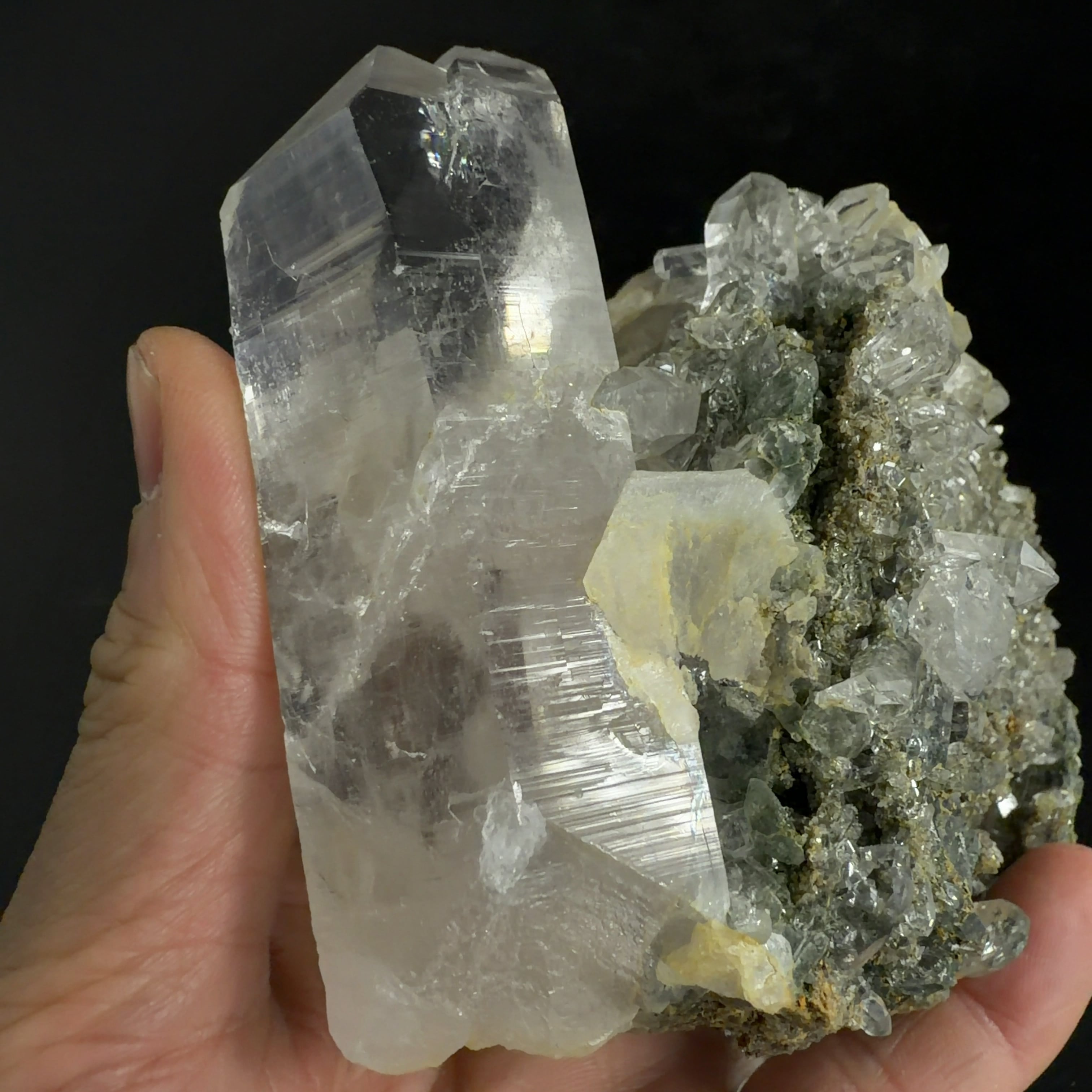 E33248】ヒマラヤ水晶 マニハール産 水晶 ヒマラヤ産 ヒマラヤ水晶