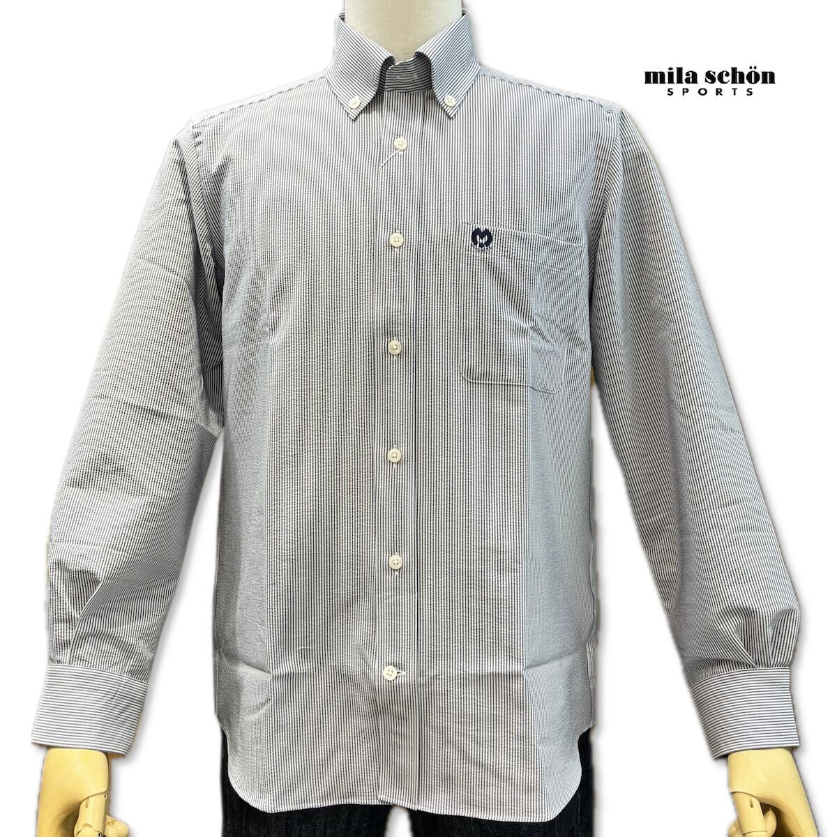 シャツ 長袖ミラショーン スポーツ 春夏用 ゴルフウエアー 40代
