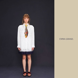 黄金の潮を泳ぐサバ刺繍ネクタイ E00568