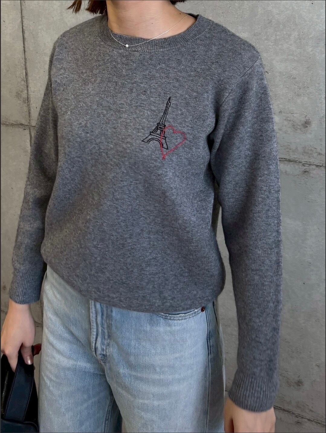 【 ROSIEE 】フレンチ柄刺繍ニット